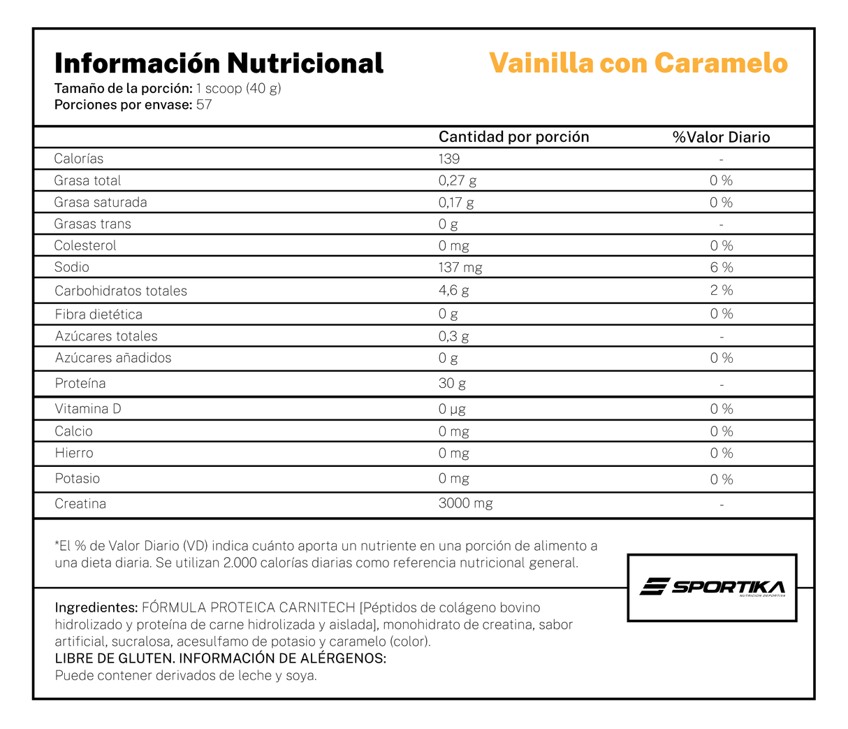 Carnitech 100% beef protein hydrolized and isolate 5.0 libras