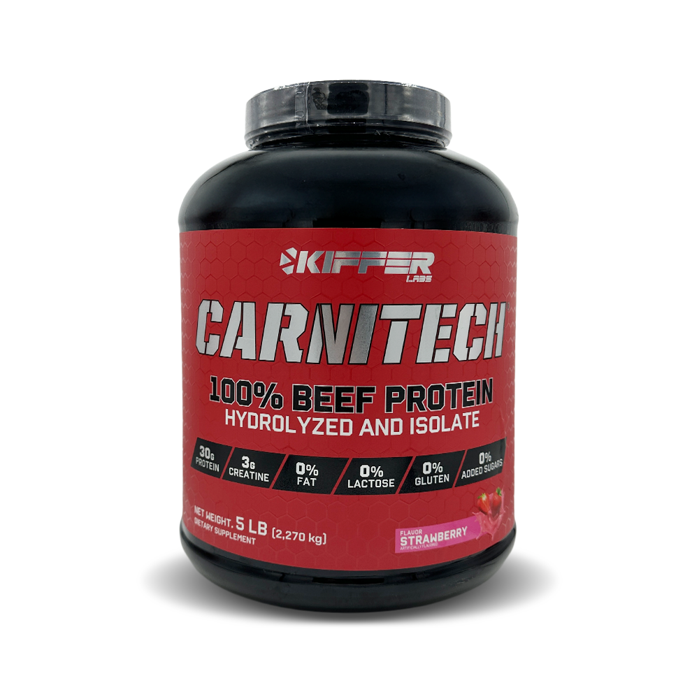 Carnitech 100% beef protein hydrolized and isolate 5.0 libras