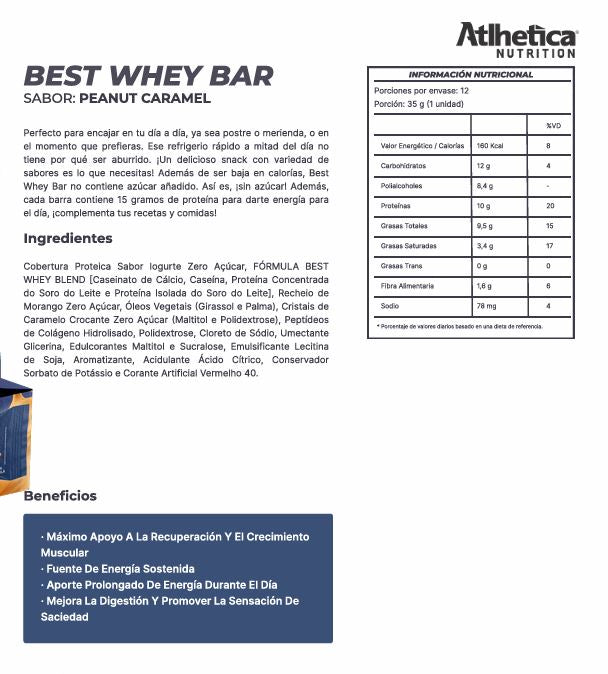 Best Whey bar 10 g - Peanut Caramel