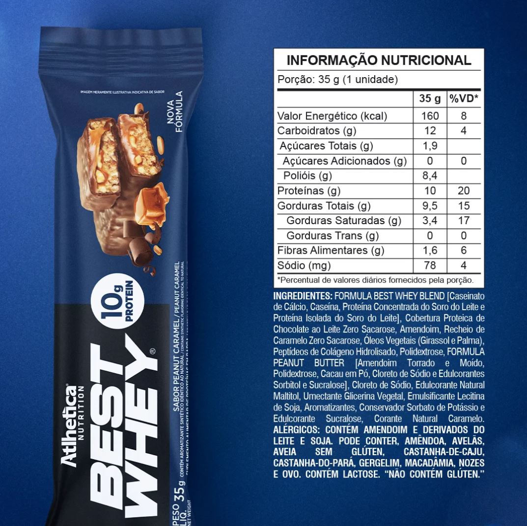 Best Whey bar 10 g - Peanut Caramel