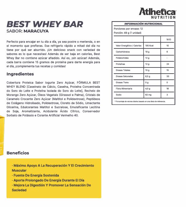 Best Whey bar 12g - Cheescake de Maracuyá