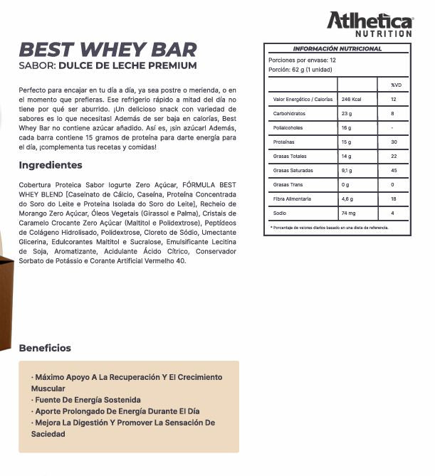 Best Whey bar 15g - Dulce de leche
