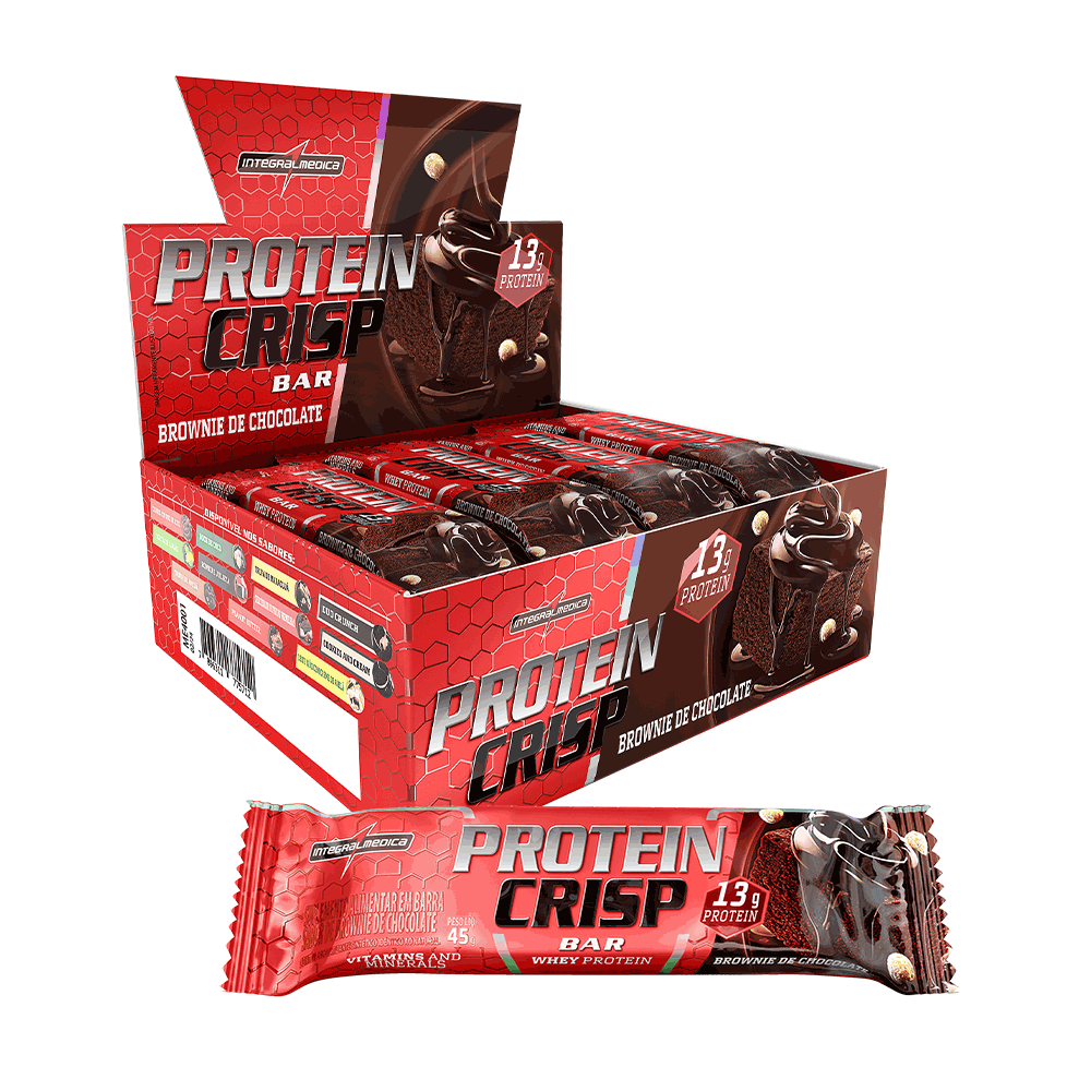 Protein Crisp Bar 12 und - Brownie de chocolate