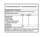 Creatina platinum 400g - 80 serv