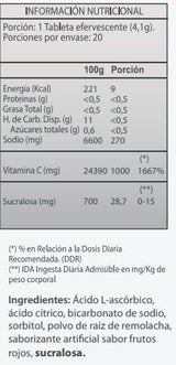 Vitamina C 1000mg Sabor Berries